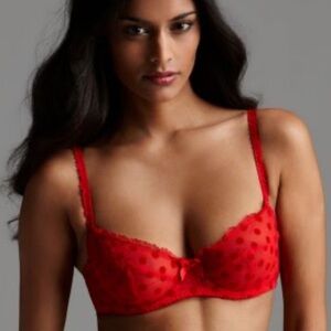 Agent Provocateur Red Polka Dot Bra